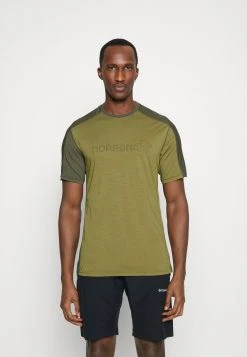 Norrøna Falketind Equaliser- Print T-Shirt - Khaki