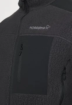 Norrøna Trollveggen Thermal Pro Jacket - Fleece Jacket - Black -Norrøna Shop 482a75477a554affb52197b89428aa46