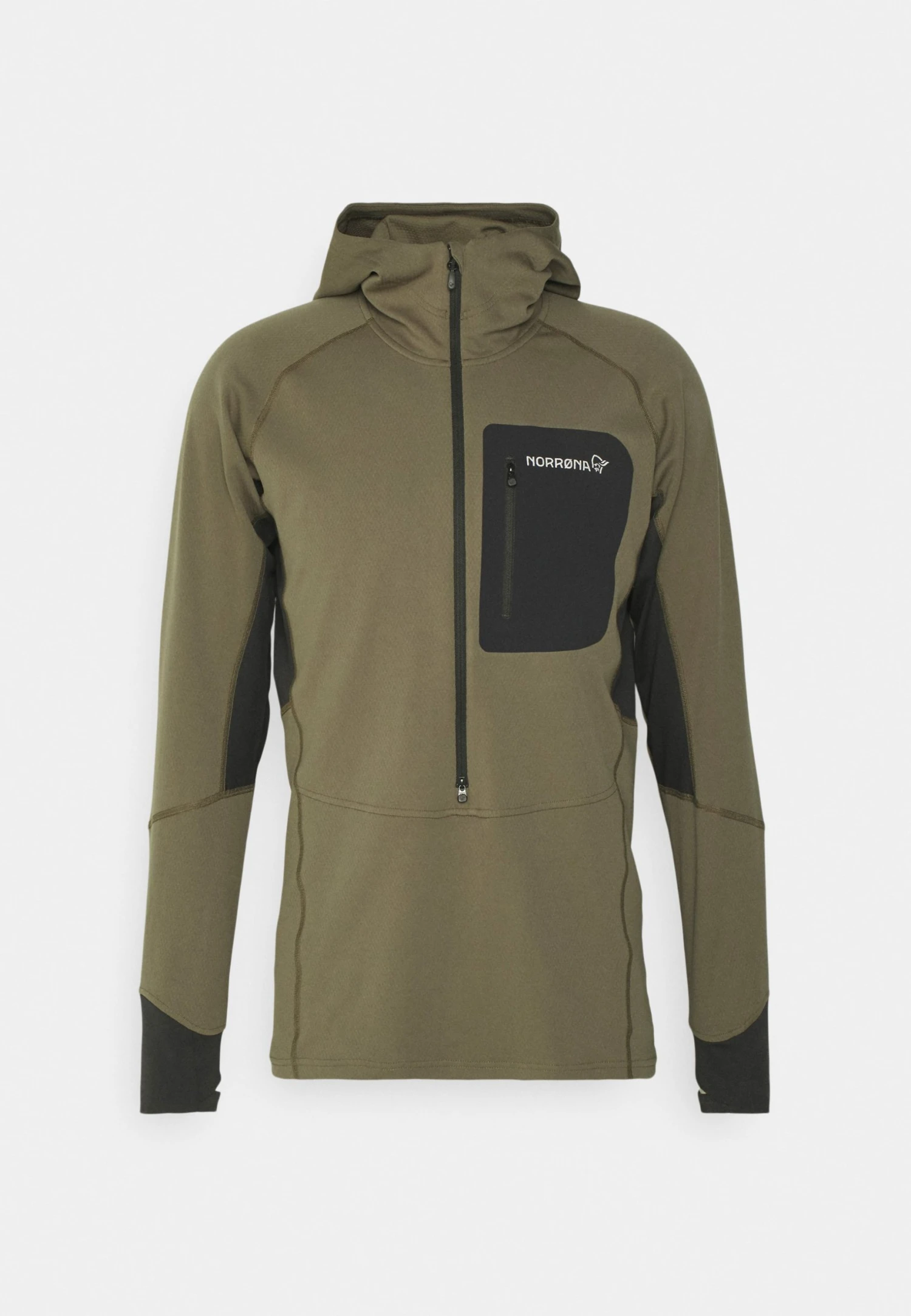 Norrøna Senja Hood - Zip-Up Sweatshirt - Olive 7 Norrøna Senja Hood - Zip-Up Sweatshirt - Olive - Image 5
