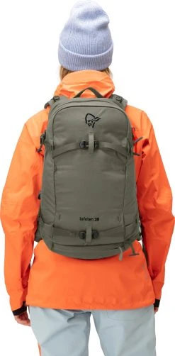 Norrøna Lofoten Backpack - 28L - Women's|-|Sac à Dos Lofoten - 28L - Femme -Norrøna Shop NOR 1004 22 7E 7EFront 20Olive 20Night