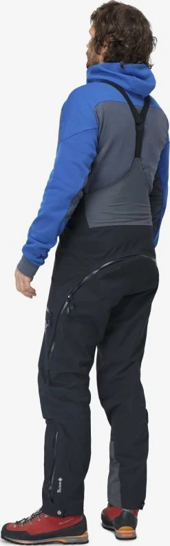 Norrøna Trollveggen Gore-Tex Pro Bib - Men's|-|Salopette Trollveggen Gore-Tex Pro - Homme -Norrøna Shop NOR 1604 19 7E 7Eb 20Caviar