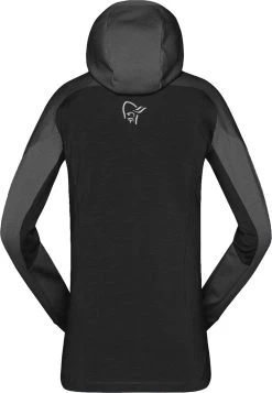 Norrøna Trollveggen Powerstretch Pro Zip Hoodie - Women's|-|Sweat à Capuche Zippé Trollveggen Powerstretch Pro - Femme -Norrøna Shop NOR 1627 19 7E 7EBack 20Caviar