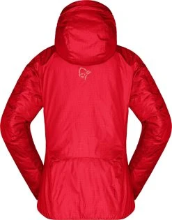 Norrøna Trollveggen Primaloft100 Zip Hood - Women's|-|Manteau Trollveggen Primaloft100 - Femme -Norrøna Shop NOR 1630 19 7E 7EBack 20True 20Red