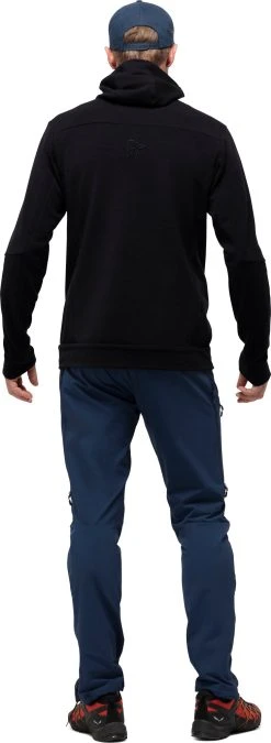 Norrøna Falketind Warmwool2 Stretch Zip Hood - Men's|-|Falketind Warmwool2 Stretch à Capuchon - Homme -Norrøna Shop NOR 1820 20 7E 7EDetail3 20Caviar