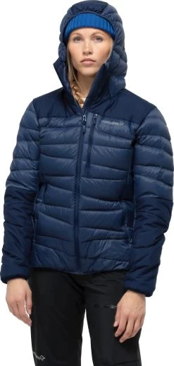 Norrøna Falketind Down750 Hood - Women's|-|Veste à Capuche Falketind Down750 - Femme -Norrøna Shop NOR 1870 20 7E 7EFront 20Indigo 20Night