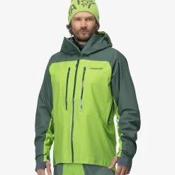 Norrøna Lyngen Gore-Tex Jacket - Men's|-|Manteau Lyngen Gore-Tex - Homme -Norrøna Shop NOR 2001 18 7E 7EFront 20Jungle 20Green