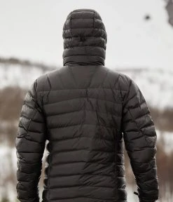Norrøna Lyngen Gore-Tex Infinium Down850 Hood Jacket - Men's|-|Manteau à Capuchon En Duvet 850 Lyngen Gore-Tex Infinium - Homme -Norrøna Shop NOR 2054 18 7E 7Emodelb 20Caviar