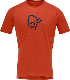 Norrøna Fjørå Wool T-Shirt - Men's|-|T-shirt En Laine De Fjørå - Homme -Norrøna Shop NOR 2224 21 7ERooibos 20Tea 20 20Indigo 20Night