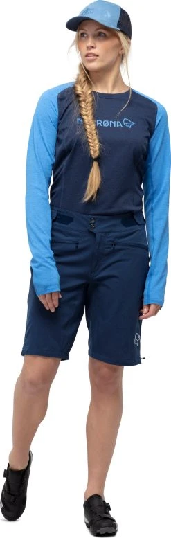 Norrøna Fjora Flex1 Lightweight Shorts - Women's|-|Short Léger Fjora Flex1 - Femme -Norrøna Shop NOR 2226 18 7E 7EDetail2 20Indigo 20Night 20 20Drizzle