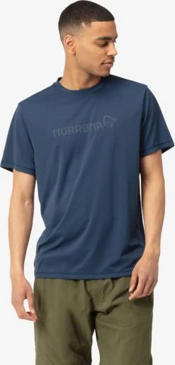 Norrøna Tech T-Shirt - Men's|-|T-shirt Tech De Norrøna - Homme -Norrøna Shop NOR 5224 21 7E 7EDetail1 20Indigo 20Night