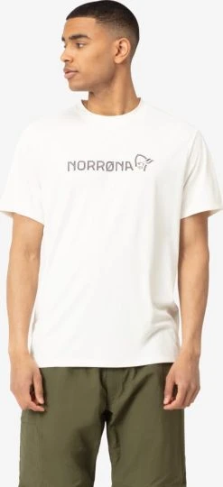 Norrøna Tech T-Shirt - Men's|-|T-shirt Tech De Norrøna - Homme -Norrøna Shop NOR 5224 21 7E 7EDetail1 20Snowdrop