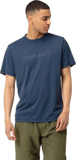 Norrøna Tech T-Shirt - Men's|-|T-shirt Tech De Norrøna - Homme -Norrøna Shop NOR 5224 21 7E 7EFront 20Indigo 20Night