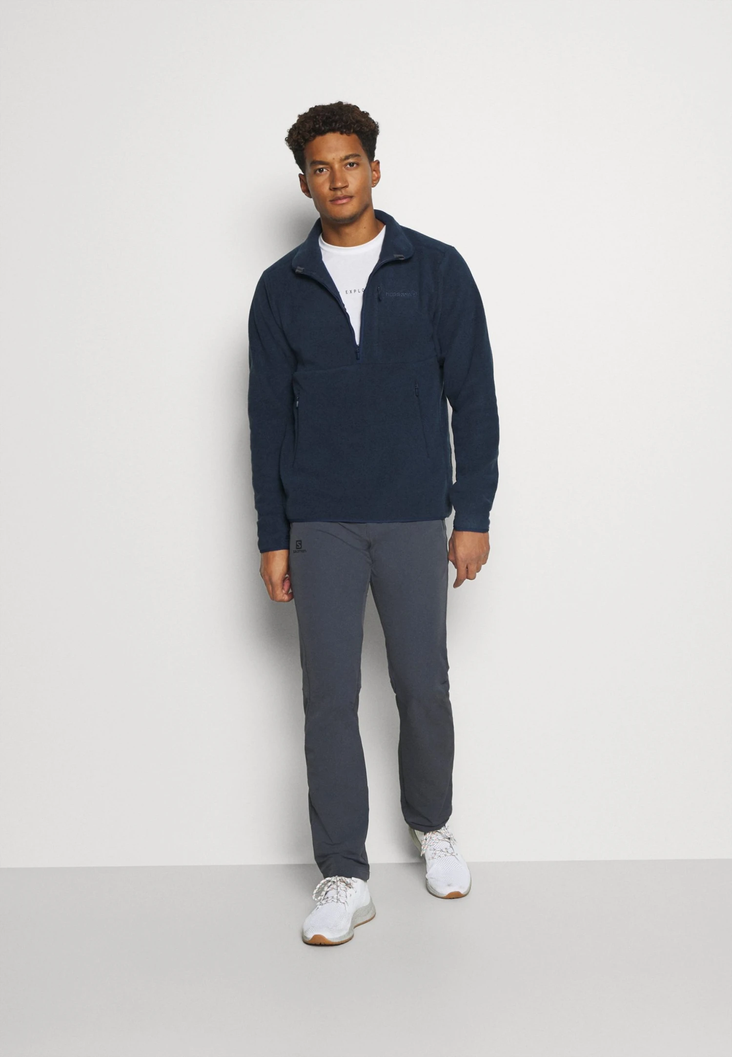 Norrøna Warm Halfzip Unisex - Fleece Jumper - Grey 4 Norrøna Warm Halfzip Unisex - Fleece Jumper - Grey - Image 2