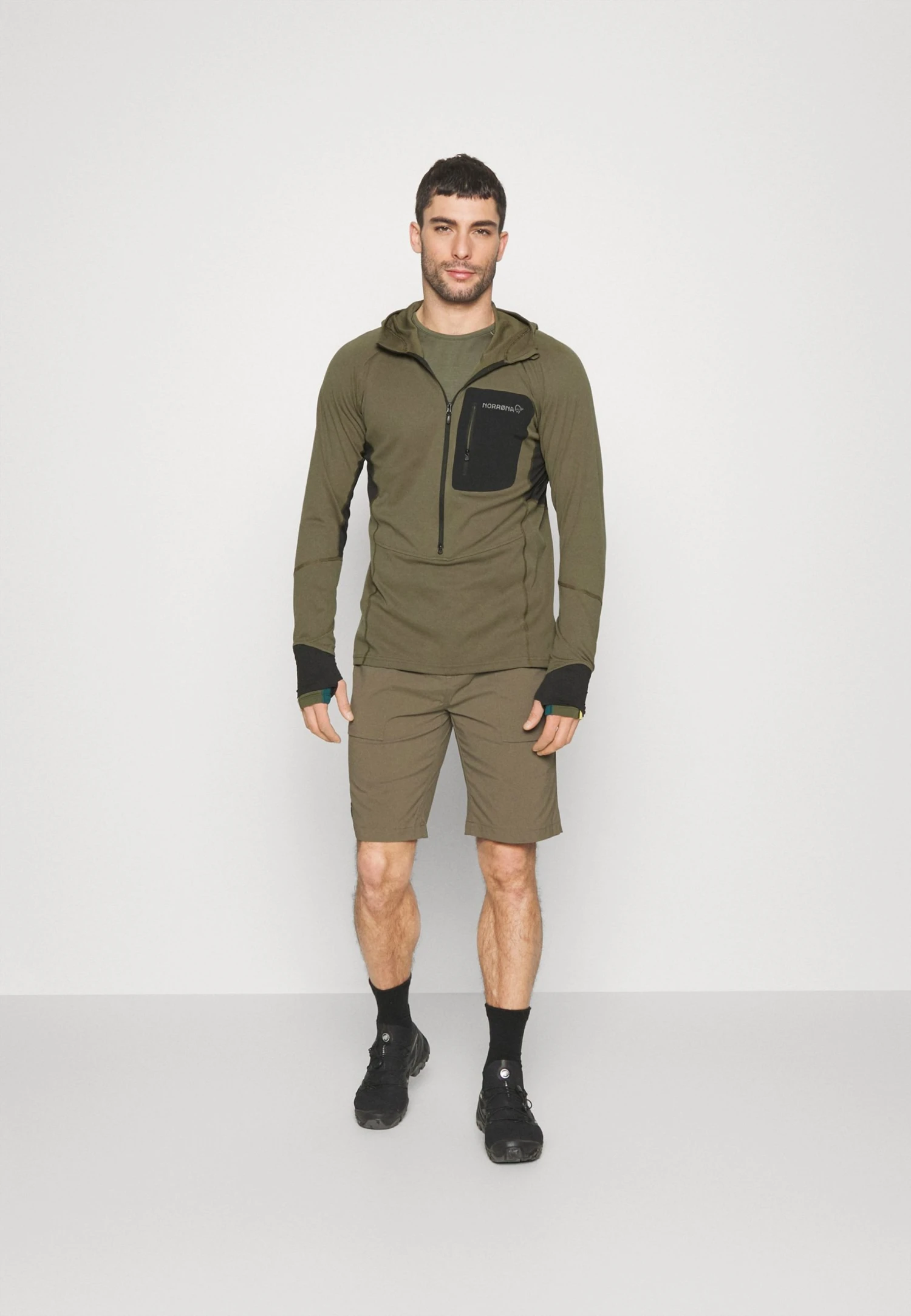 Norrøna Senja Hood - Zip-Up Sweatshirt - Olive 4 Norrøna Senja Hood - Zip-Up Sweatshirt - Olive - Image 2