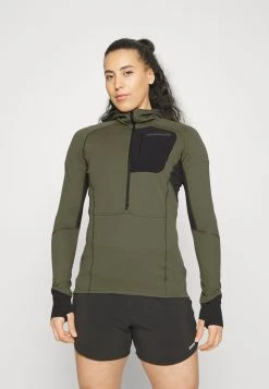 Norrøna Senja Hood - Long Sleeved Top - Olive