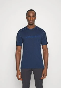 Norrøna Falketind Equaliser- Print T-Shirt - Darkblue