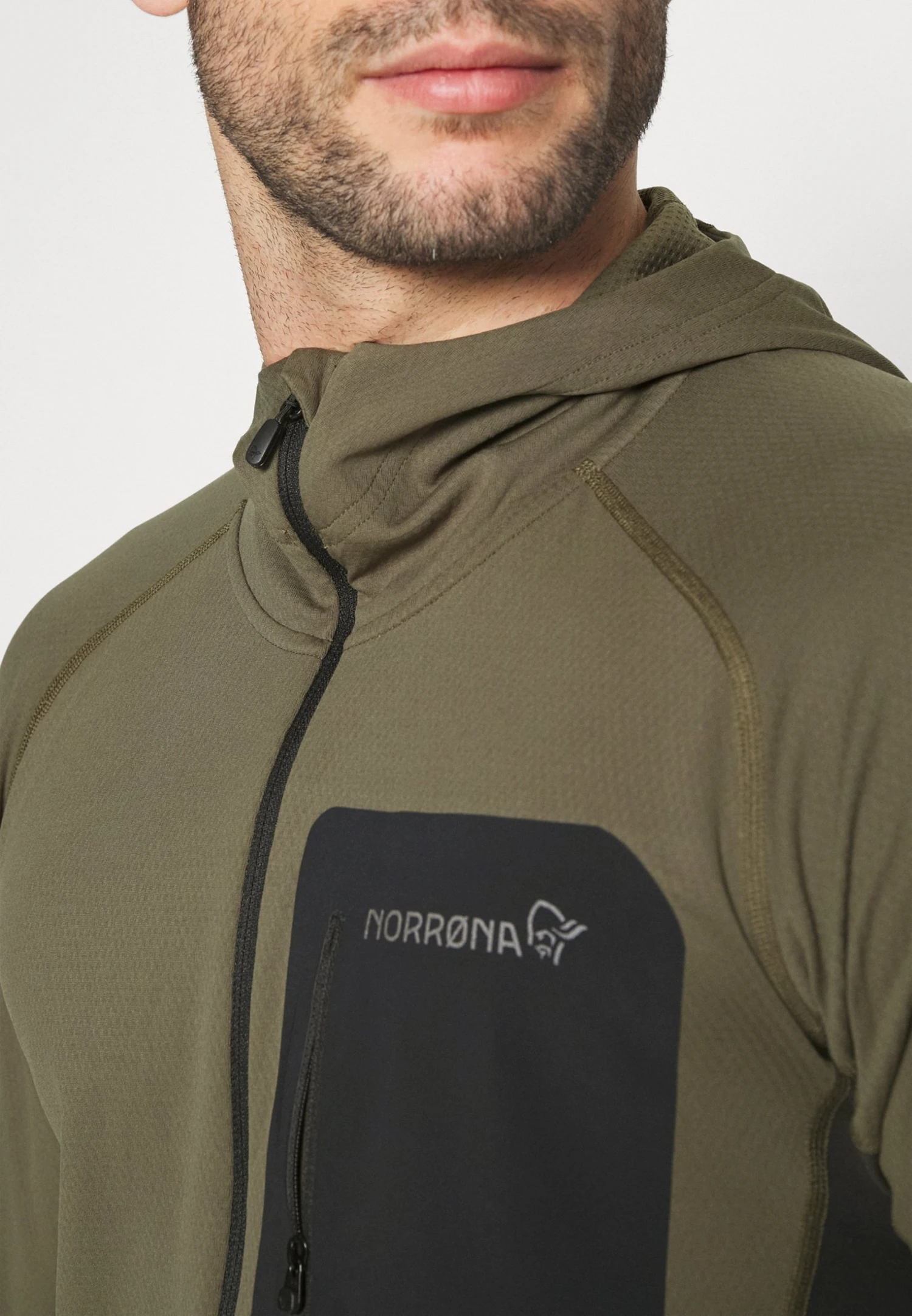 Norrøna Senja Hood - Zip-Up Sweatshirt - Olive 8 Norrøna Senja Hood - Zip-Up Sweatshirt - Olive - Image 6