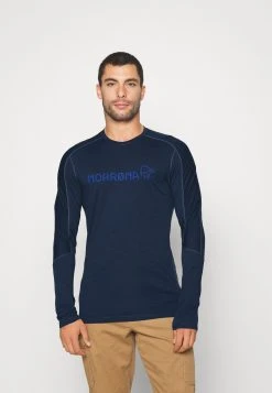 Norrøna Falketind Equaliser Round Neck - Long Sleeved Top - Indigo Night
