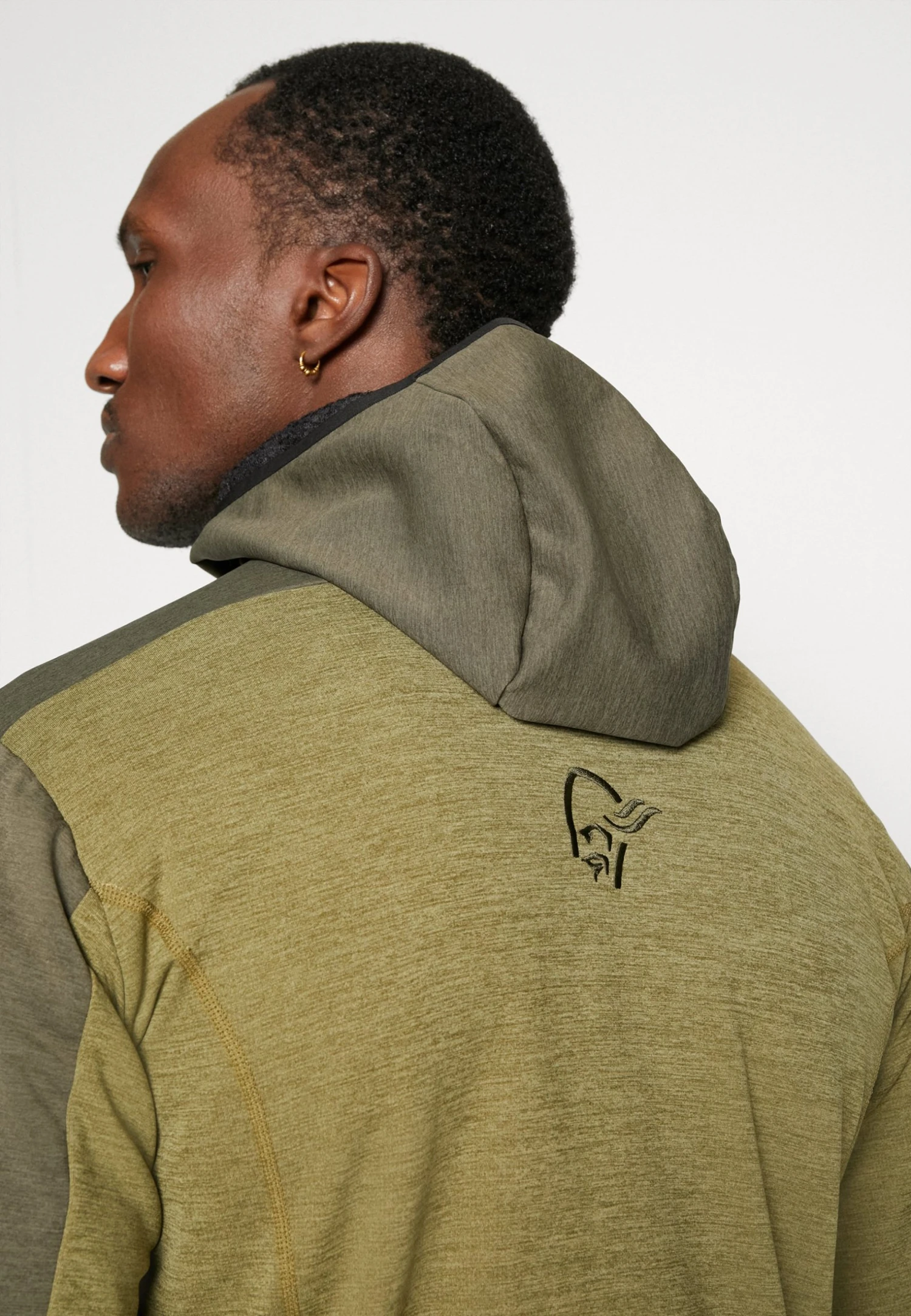 Norrøna Falketind Warm Octa Hood - Running Jacket - Oliv 6 Norrøna Falketind Warm Octa Hood - Running Jacket - Oliv - Image 4