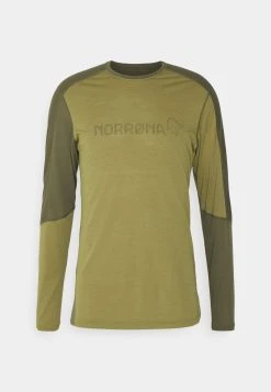 Norrøna Falketind Equaliser Round Neck - Long Sleeved Top - Khaki -Norrøna Shop f2a782b0ed394b0db0b53641df5e1b15