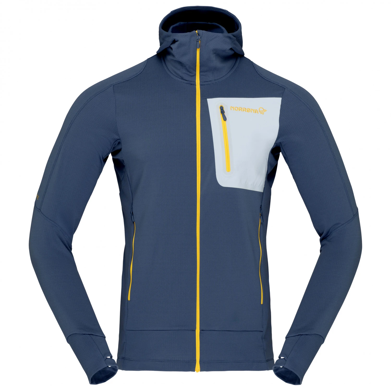 Norrøna Falketind Power Grid Hood - Fleece Jacket